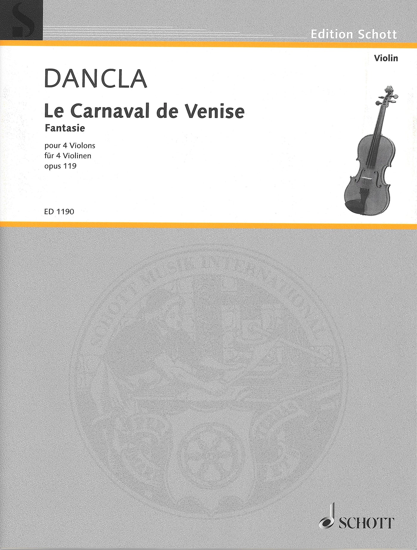 ヴェニスの謝肉祭 Op.119（主題と変奏）／The Carnival of Venice Op. 119 (4 Violins)