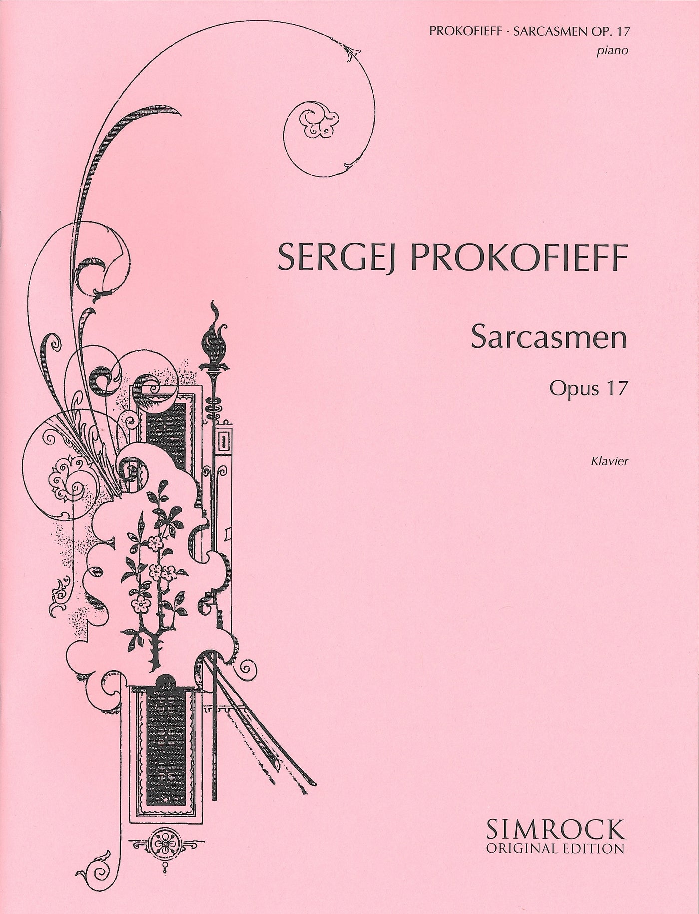 サルカズム（風刺）Op.17（ピアノソロ）／Sarcasmen Op. 17 (Prokofieff) (Piano)