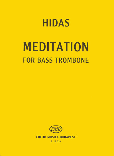 瞑想曲（無伴奏）（バストロンボーンソロ）／Meditation for Bass Trombone Solo