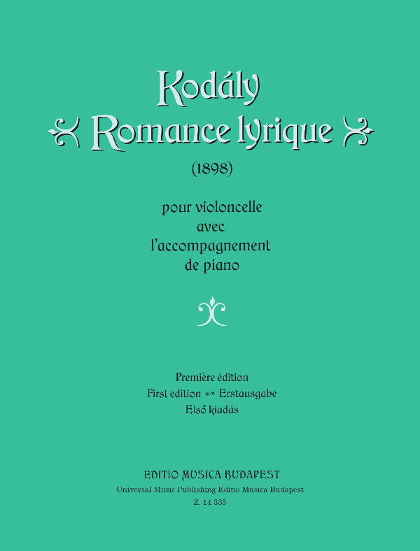 Romance Lyrique (First Edition) (Cello & Piano)