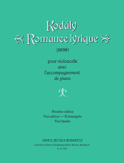 Romance Lyrique (First Edition) (Cello & Piano)