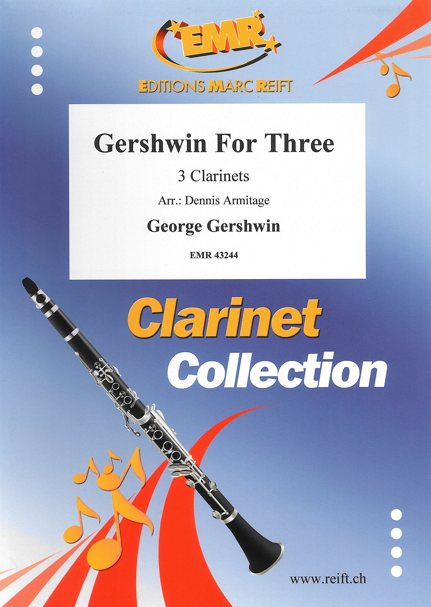 ガーシュウィン曲集（クラリネット3重奏）／Gershwin for Three (3Bb Clarinet Trio)