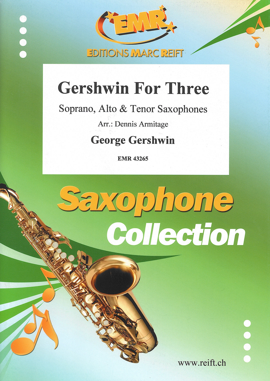 ガーシュウィン曲集（サックス3重奏）／Gershwin for Three (Sax Trio SAT) – ウィンズスコア