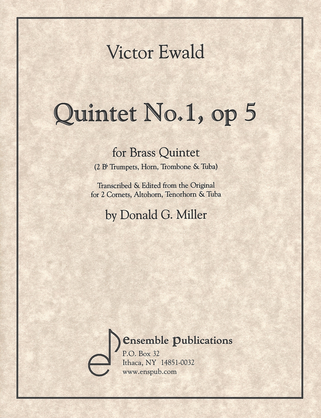 金管5重奏曲 第1番 作品5（金管5重奏）／Quintet No. 1 Op. 5