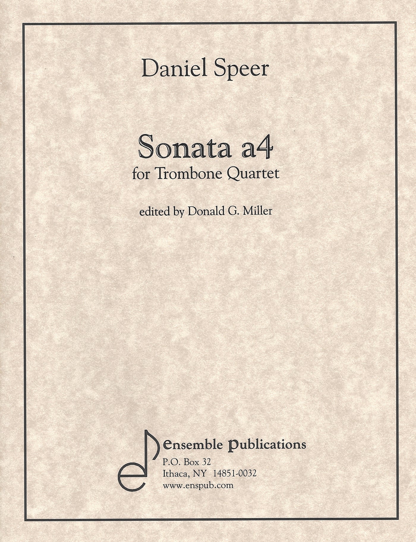 4本のトロンボーンのためのソナタ（トロンボーン4重奏）／Sonata a4 (Trombone Quartet)