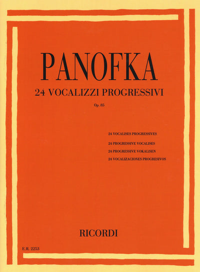 24の漸進的なヴォカリーズ Op.85（声楽）／24 Vocalizzi Progressivi Op. 85