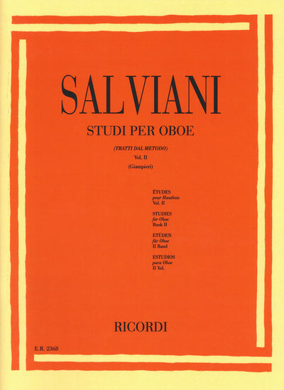 オーボエの為の練習曲 第2巻（オーボエ）／Studi per Oboe Volume 2