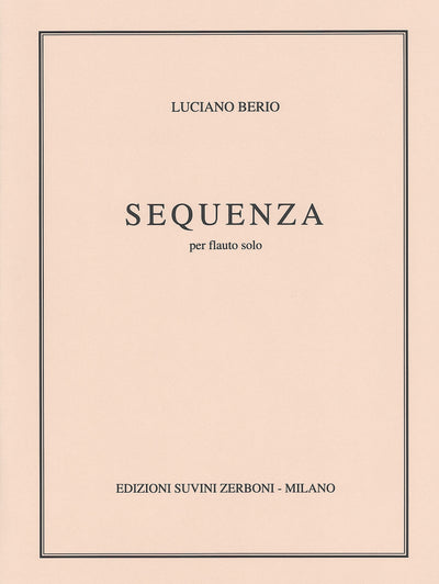 セクエンツァ I（フルートソロ）／Sequenza No. 1 (1958) (Flute)