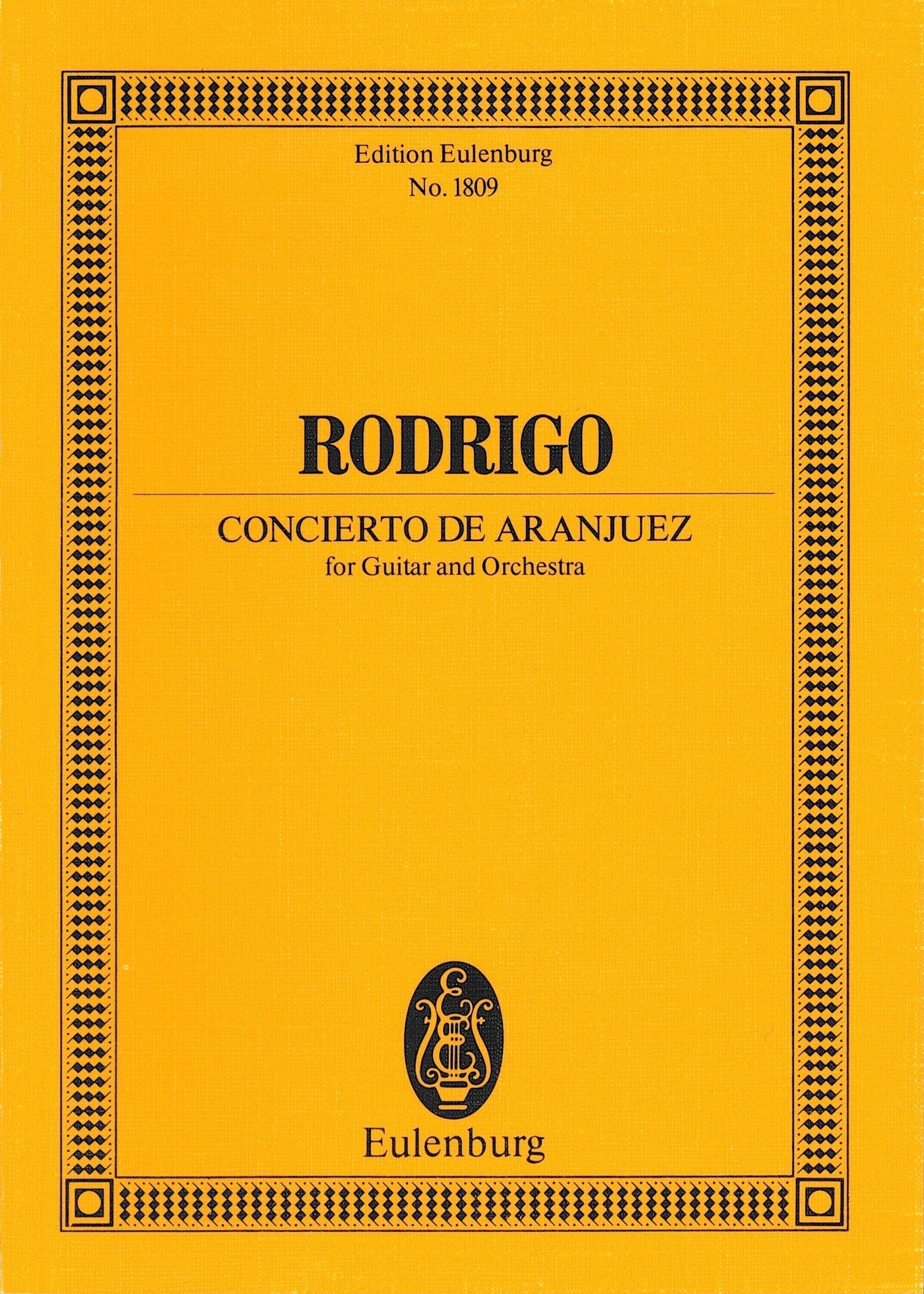 アランフェス協奏曲（Guitar & Orchestra）（スタディスコア）／Concierto de Aranjuez (Orch. Study Score)