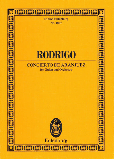 アランフェス協奏曲（Guitar & Orchestra）（スタディスコア）／Concierto de Aranjuez (Orch. Study Score)