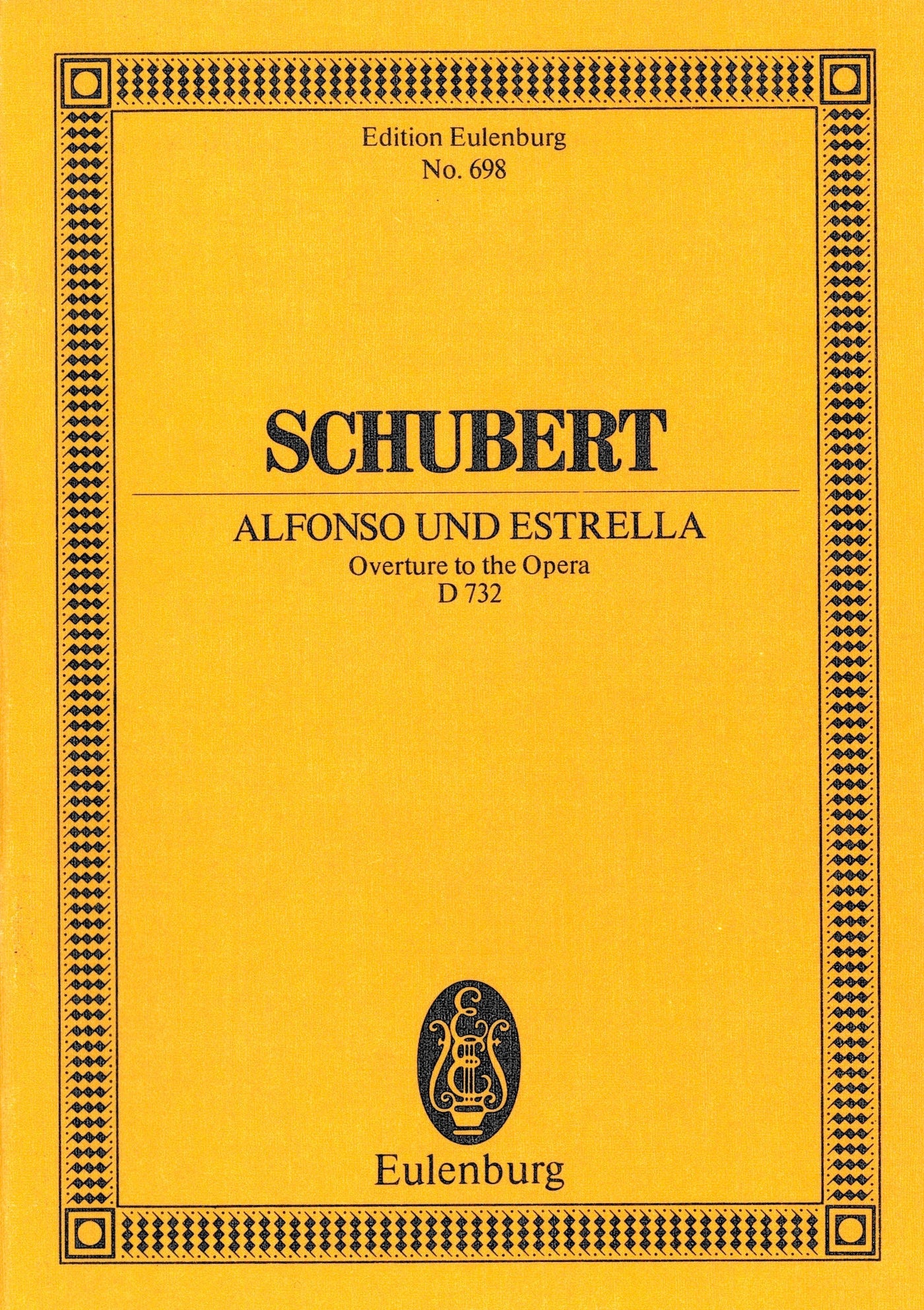 歌劇「アルフォンソとエストレッラ」序曲 Op.69 D. 759a（スタディスコア）／Alfonso and Estrella Op. 69 D. 759a