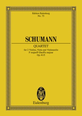 弦楽4重奏曲 第2番 ヘ長調 Op.41 No. 2（スタディスコア）／String Quartet No. 2 in F Major Op. 41/2