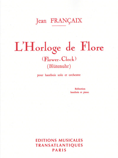 花時計（オーボエソロ）／L'Horloge de Flore (Oboe & Piano)