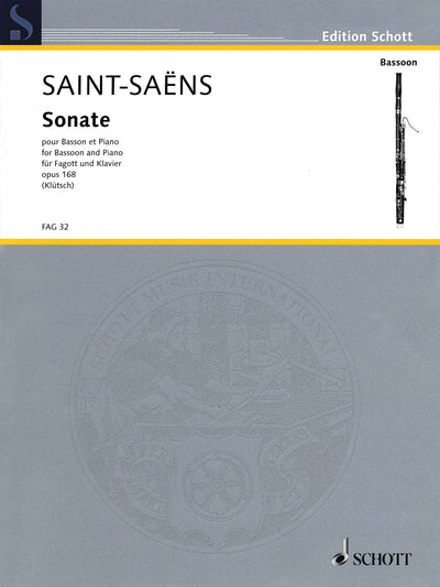 ファゴット・ソナタ Op.168（ファゴットソロ）／Bassoon Sonate Op. 168