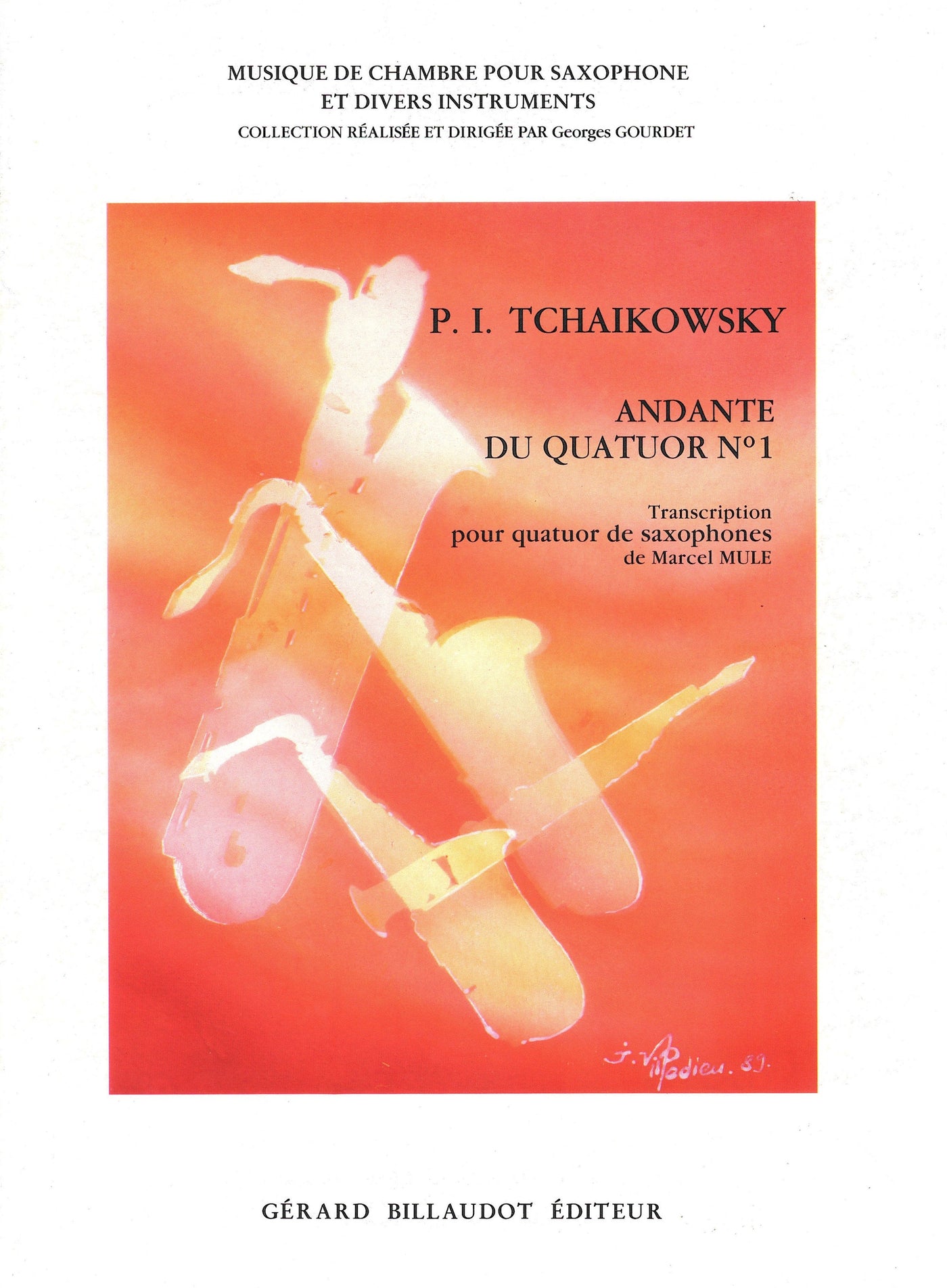 アンダンテ・カンタービレ（「弦楽4重奏曲 第1番 Op.11」より）（サックス4重奏）／Andante du Quatuor No. 1 (Sax Quartet SATB)