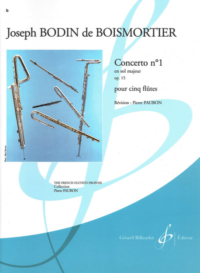 5本のフルートのための協奏曲 ト長調 Op.15, No. 1（フルート5重奏）／6 Concertos Op. 15 No. 1 (Flute Quintet)