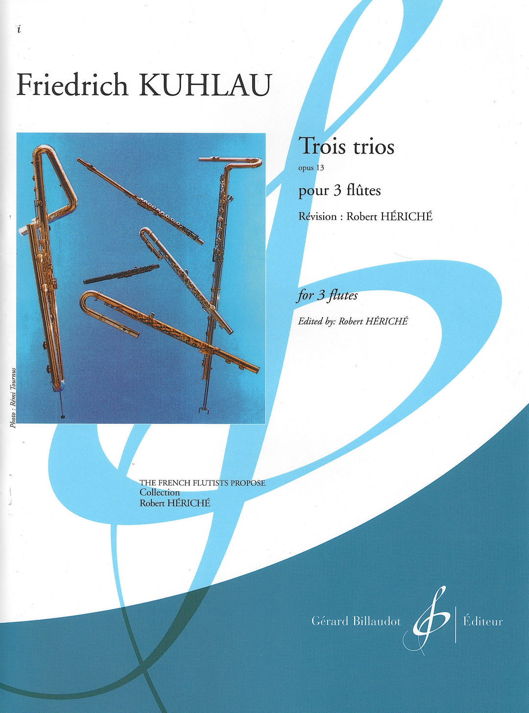 3つの3重奏曲 Op.13（フルート3重奏）／Trios Op. 13 (Flute Trio
