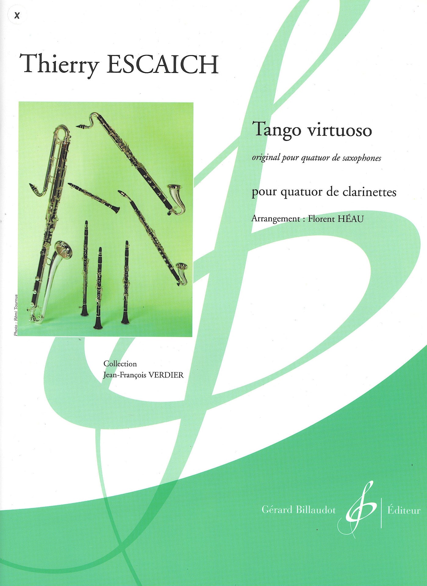 タンゴ・ヴィルトゥオーゾ タンゴの達人（クラリネット4重奏）／Tango Virtuoso (Clarinet Quartet)