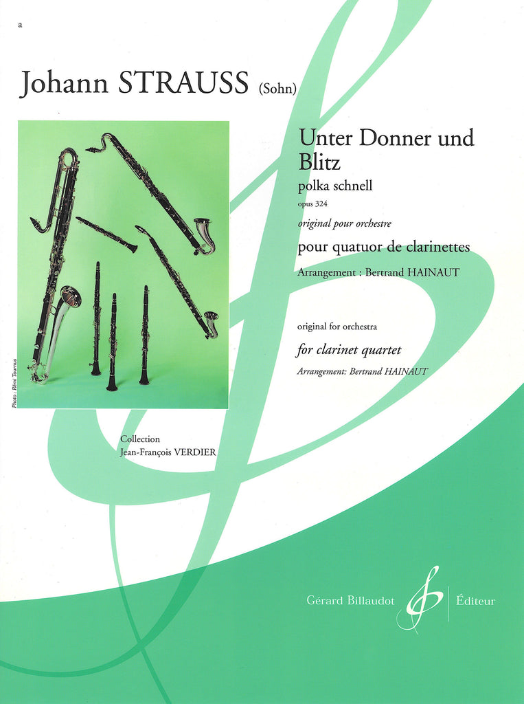 雷鳴と稲妻（クラリネット4重奏）／Unter Donner und Blitz (Clarinet