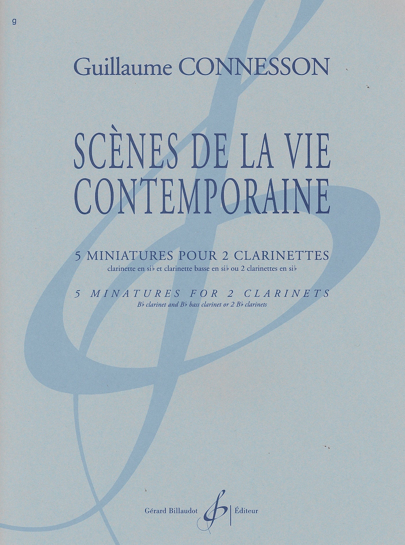 現代生活の情景（クラリネット2重奏のための5つの小品）（クラリネットデュエット）／Scenes de La Vie Contemporaine (Clarinet Duet)