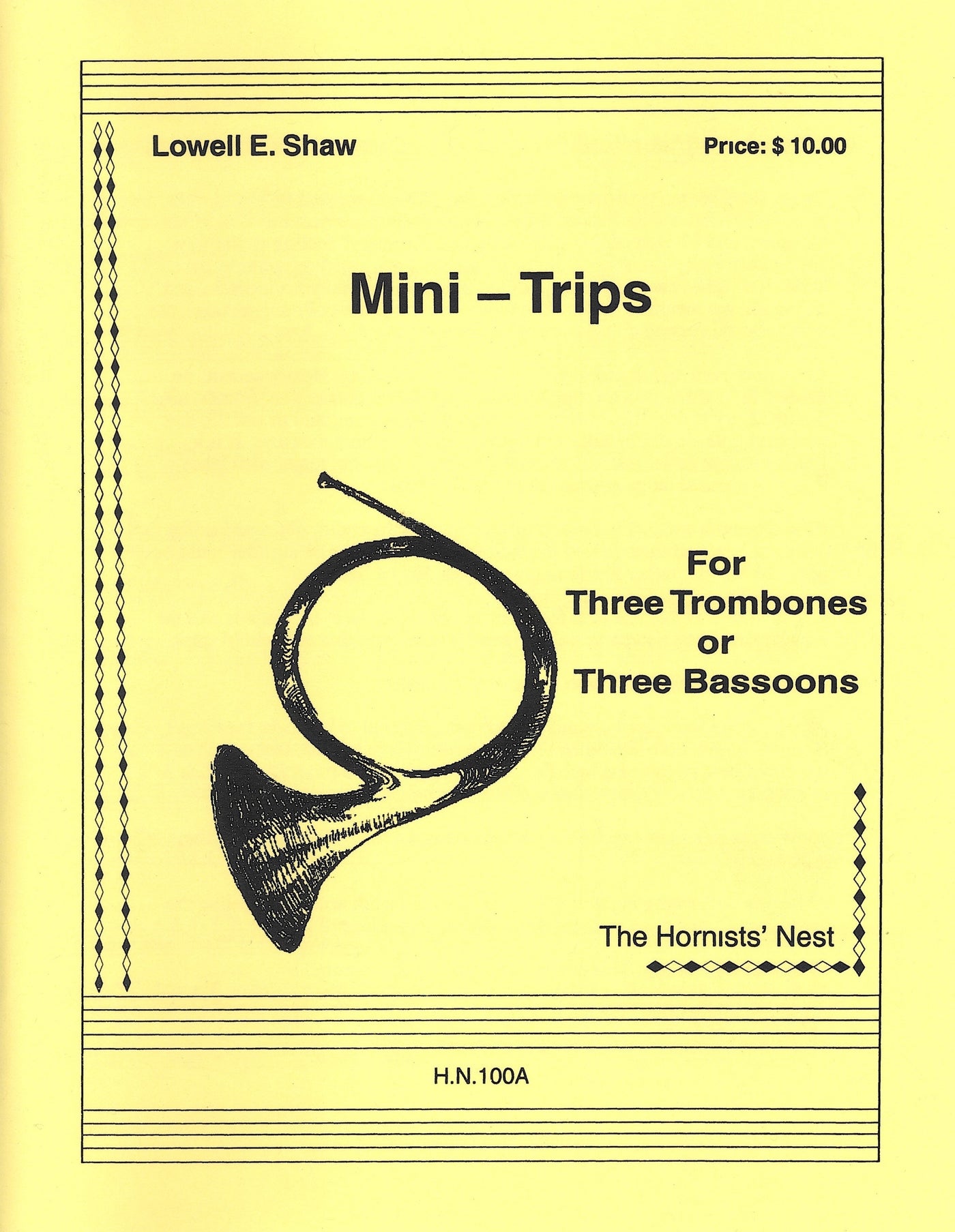 ミニ・トリップス（トロンボーン3重奏 or ファゴット3重奏）／Mini-Trips (Trombones or Bassoons Trio)