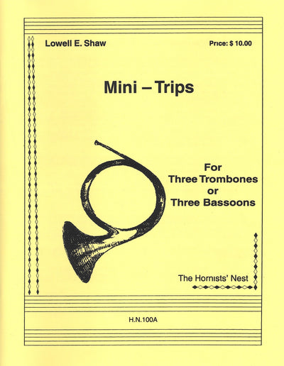 ミニ・トリップス（トロンボーン3重奏 or ファゴット3重奏）／Mini-Trips (Trombones or Bassoons Trio)