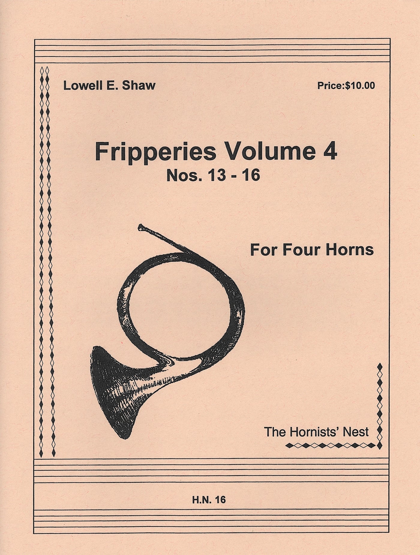 フリッパリーズ 第4巻（5-8番）（ホルン4重奏）／Fripperies Volume 4 (Horn Quartet)