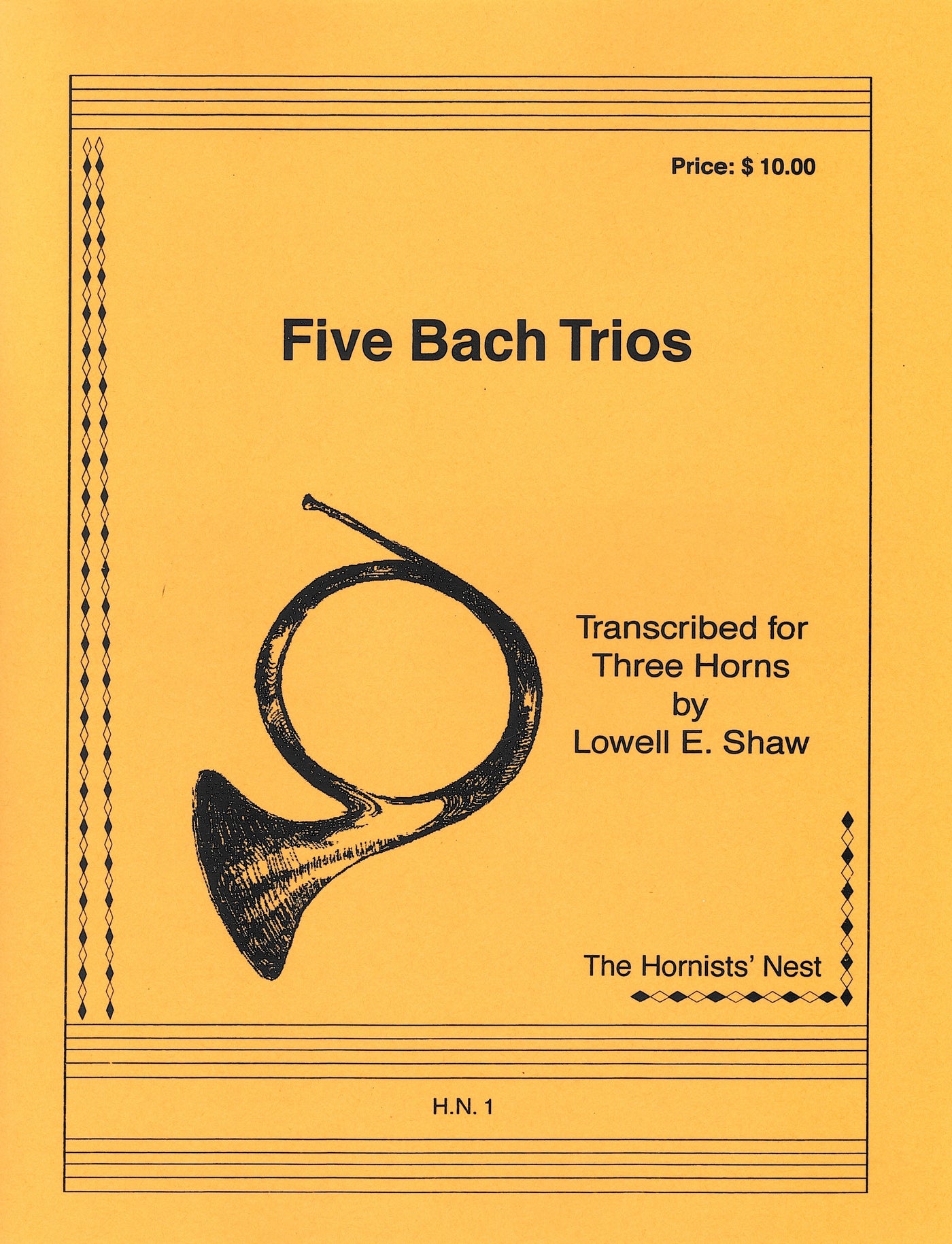 5つの小品（ホルン3重奏）／Five Bach Trios