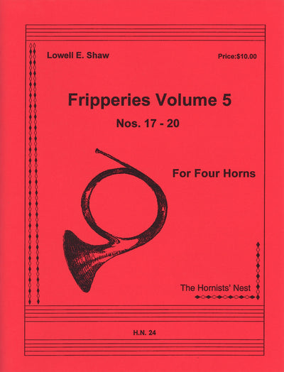 フリッパリーズ 第5巻（17-20番）（ホルン4重奏）／Fripperies Volume 5 (Horn Quartet)