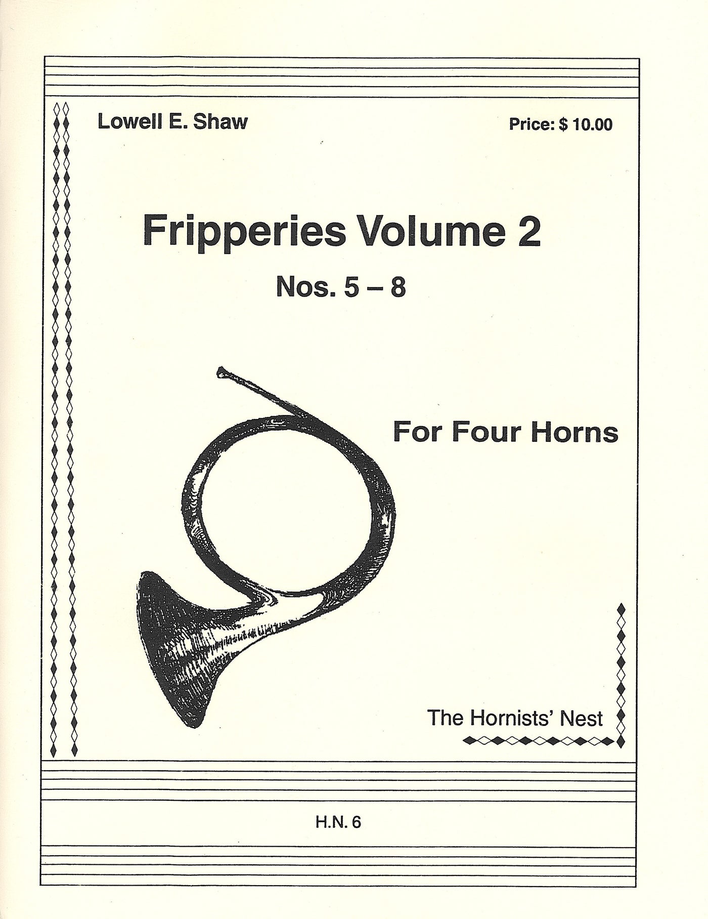 フリッパリーズ 第2巻（5-8番）（ホルン4重奏）／Fripperies Volume 2 (Horn Quartet)