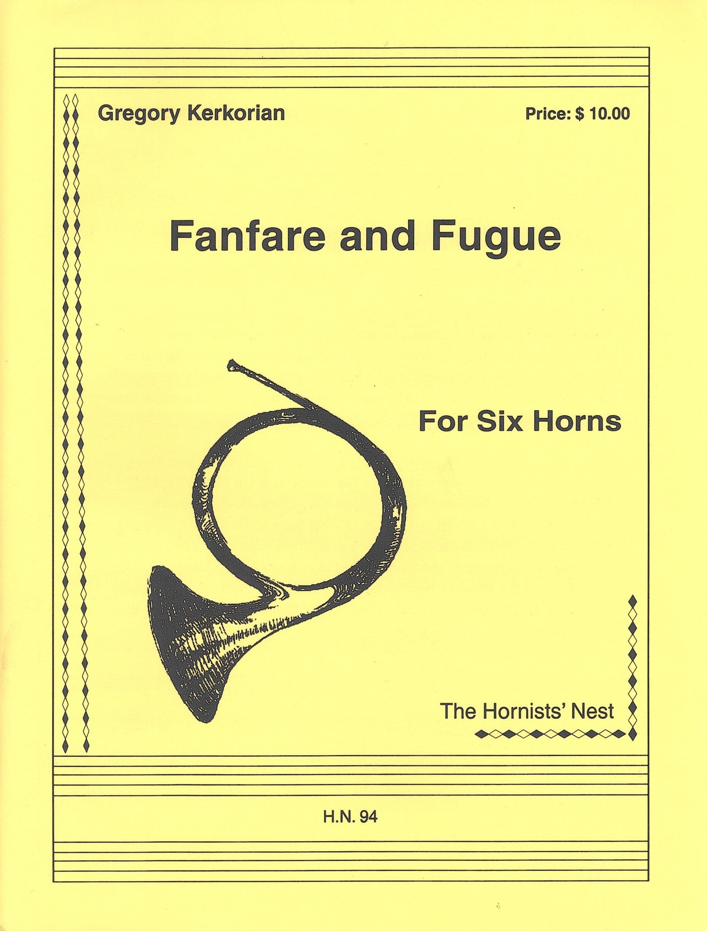 ファンファーレとフーガ（ホルン6重奏）／Fanfare & Fugue (6 Horns)