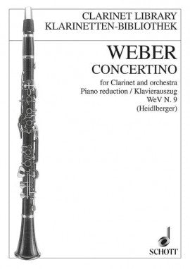 クラリネット小協奏曲（クラリネットソロ）／Concertino for Clarinet WeV N.9