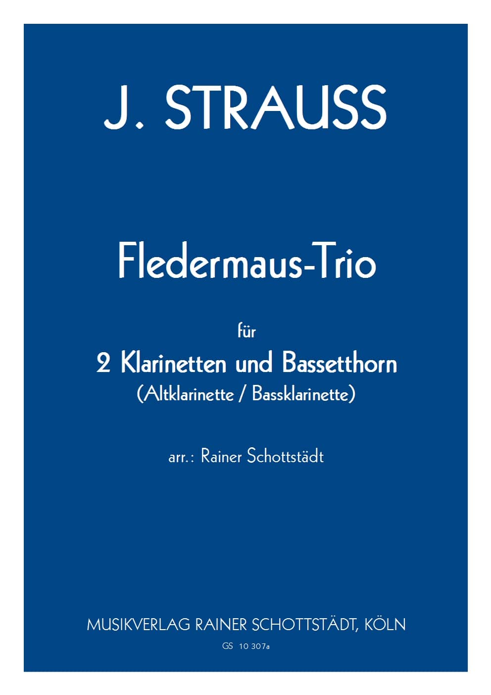 こうもり3重奏（クラリネット3重奏）／Fledermaus-Trio (Rainer Schottstadt)