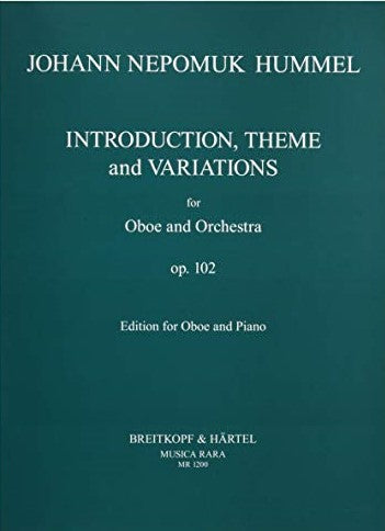 序奏、主題と変奏 Op.102（オーボエソロ）／Introduction, Theme and Variations Op. 102