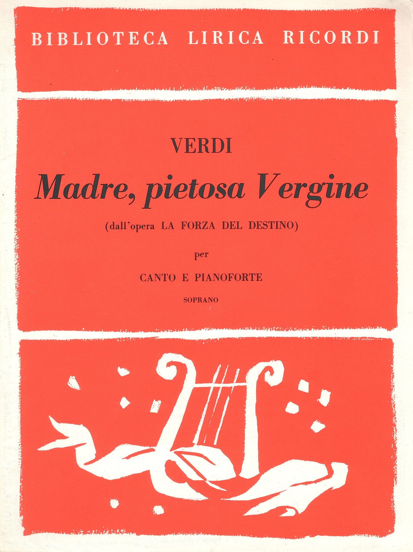 あわれみ深い聖母様 （歌劇「運命の力」より）（高声用）／Madre, Pietosa Vergine (from La Forza del Destino)