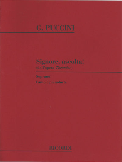 お聞きください、王子様（歌劇「トゥーランドット」より）（ソプラノ）／Signore, ascolta! (from Turandot)