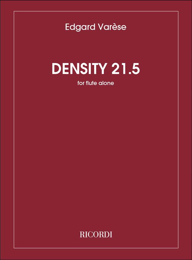 無伴奏フルートのための音楽「密度21．5」（フルートソロ）／Density 21.5 (Flute)