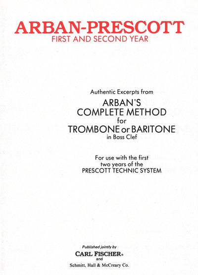 ファースト・アンド・セカンド・イヤー（トロンボーン、ユーフォニアム）／First and Second Year (Trombone)