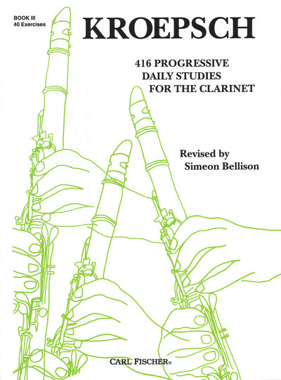 416の漸進的練習曲 第3巻（40の転調の練習）（クラリネット）／416 Progressive Daily Studies Book III (Clarinet)