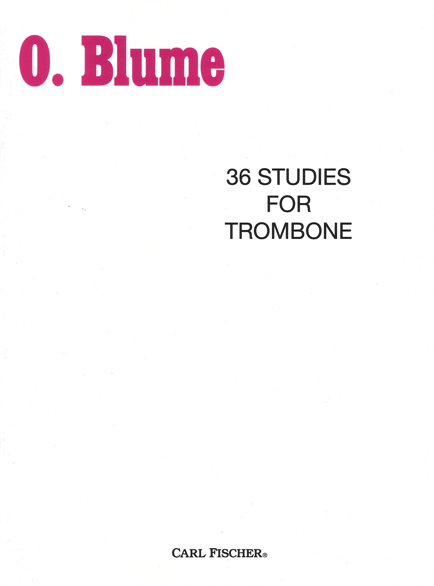 36の練習曲（テナー・トロンボーンのための）（トロンボーン）／36 Studies for Trombone(Blume)