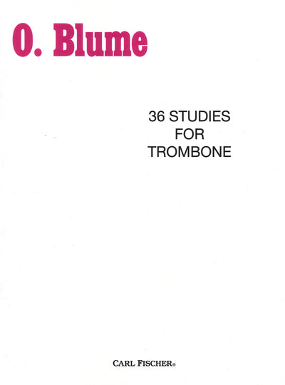 36の練習曲（テナー・トロンボーンのための）（トロンボーン）／36 Studies for Trombone(Blume)