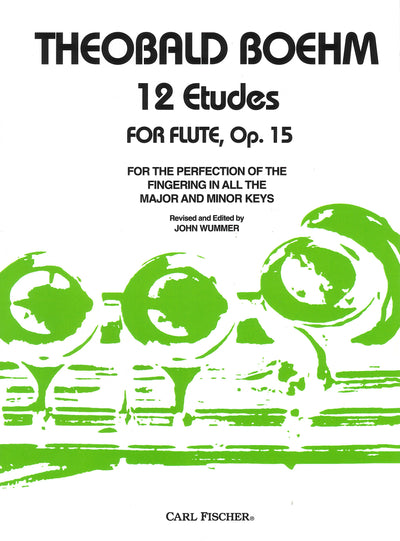 12の練習曲 Op.15（フルート）／12 Studies Opus 15 (Flute)