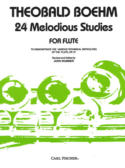 24の旋律的練習曲 作品37（フルート）／24 Melodious Studies Opus 37