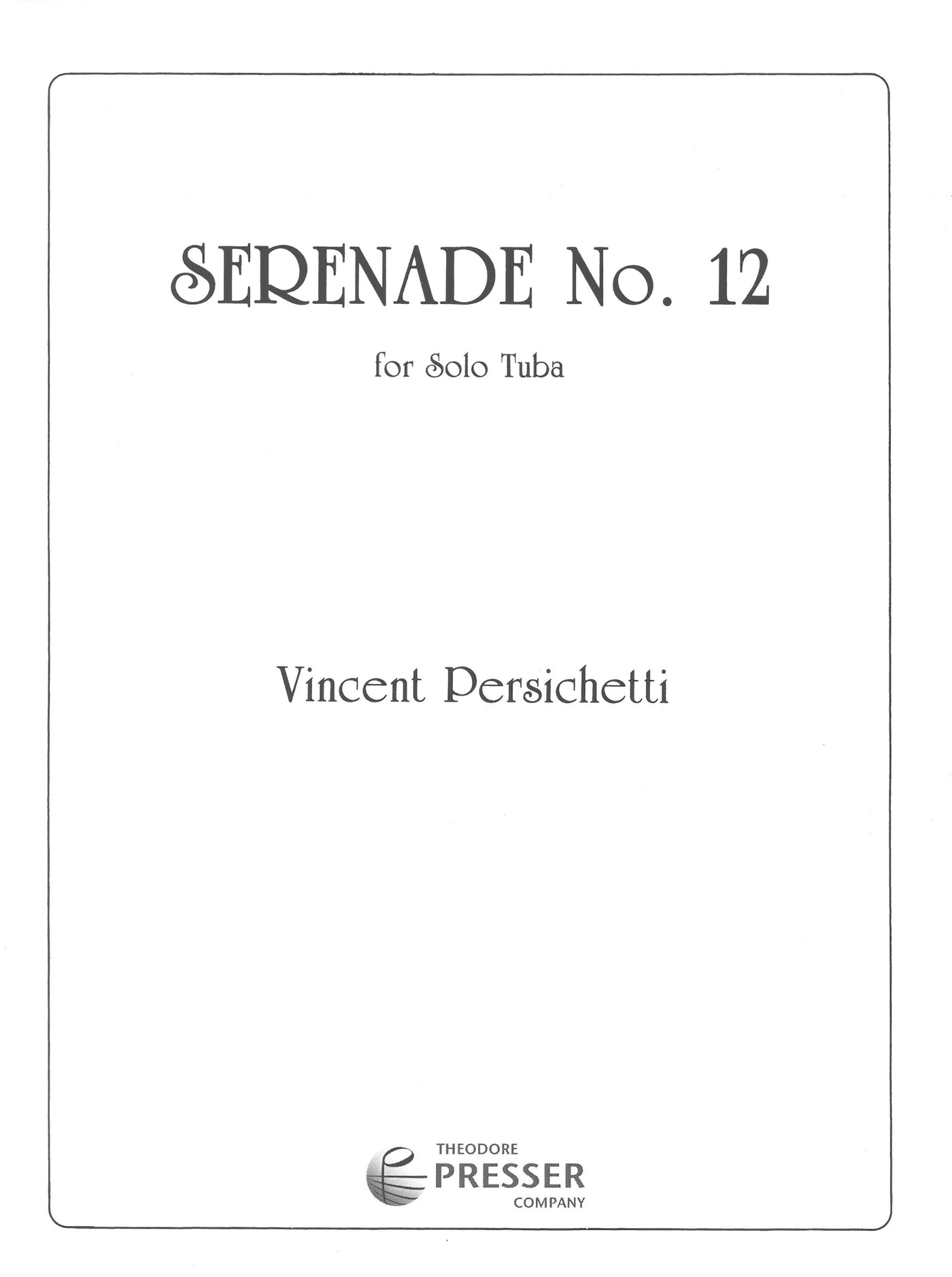 セレナーデ 第12番（チューバソロ）／Serenade No. 12 – ウィンズスコア