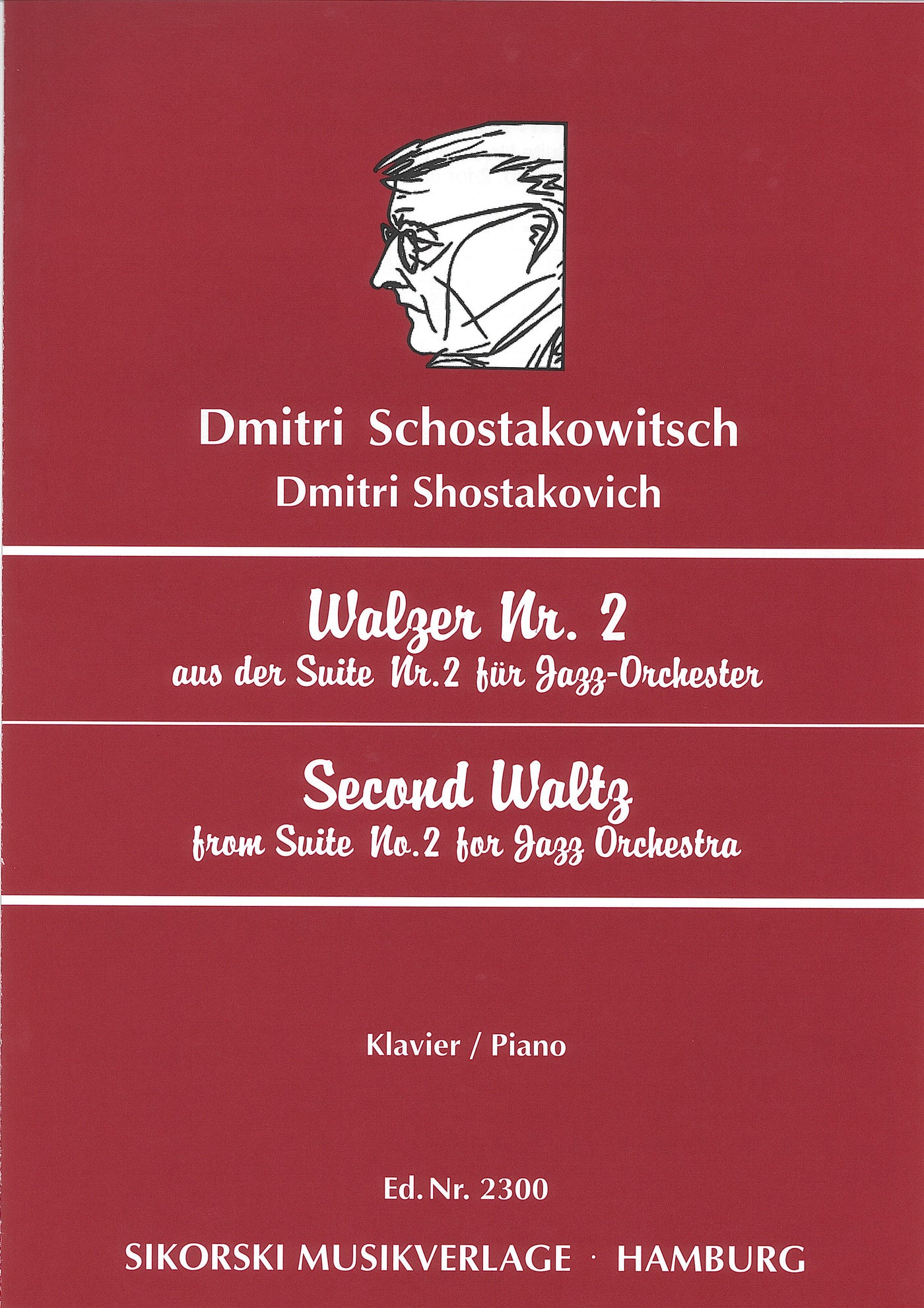 ワルツ 第2番（セカンド・ワルツ）（「ジャズ組曲 第2番」より）（ピアノソロ）／Second Waltz (from Suite No. 2 for Jazz Orchestra)
