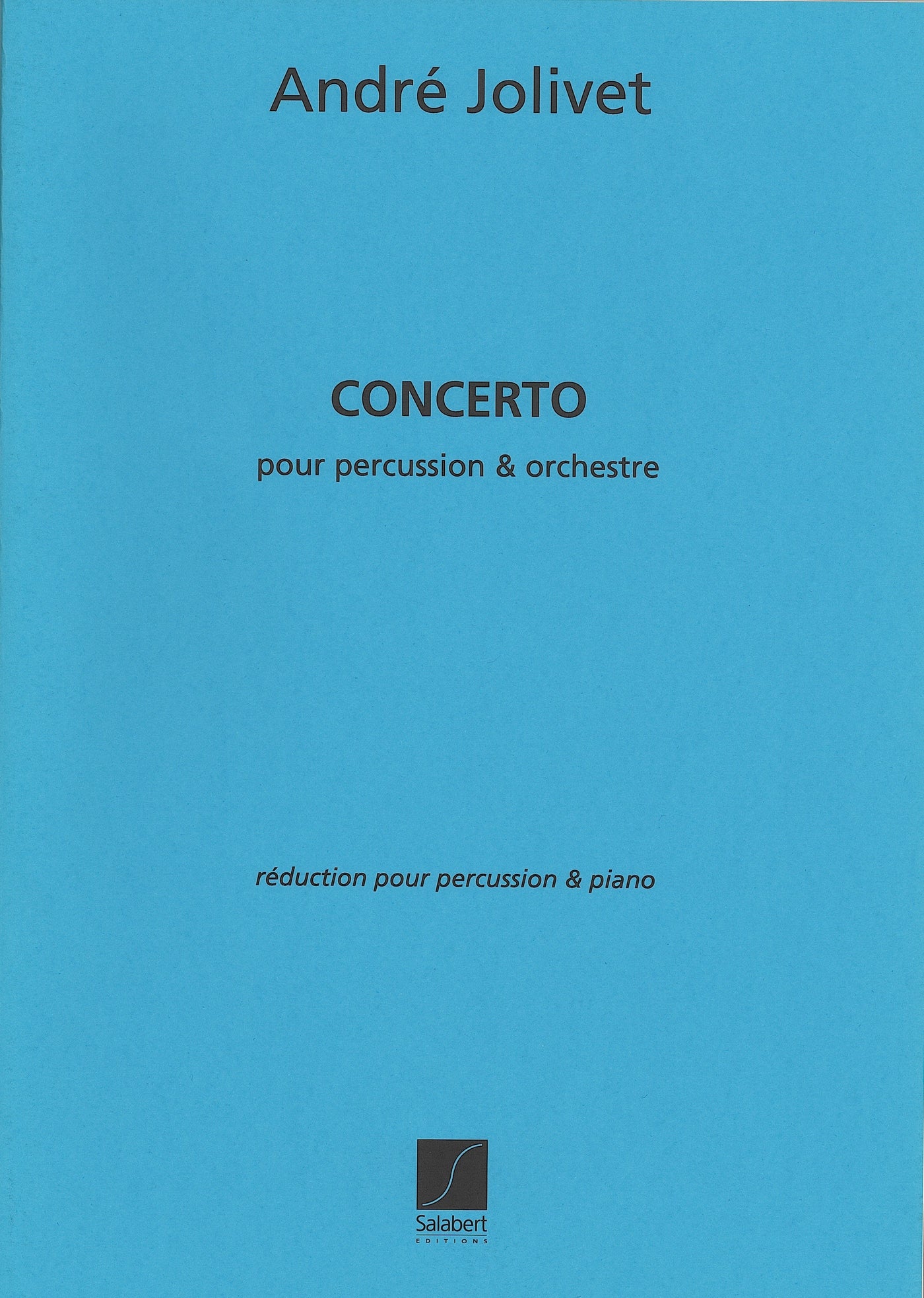 打楽器協奏曲（パーカッションソロ）／Concerto (1958) (Percussionist & Piano Reduction)