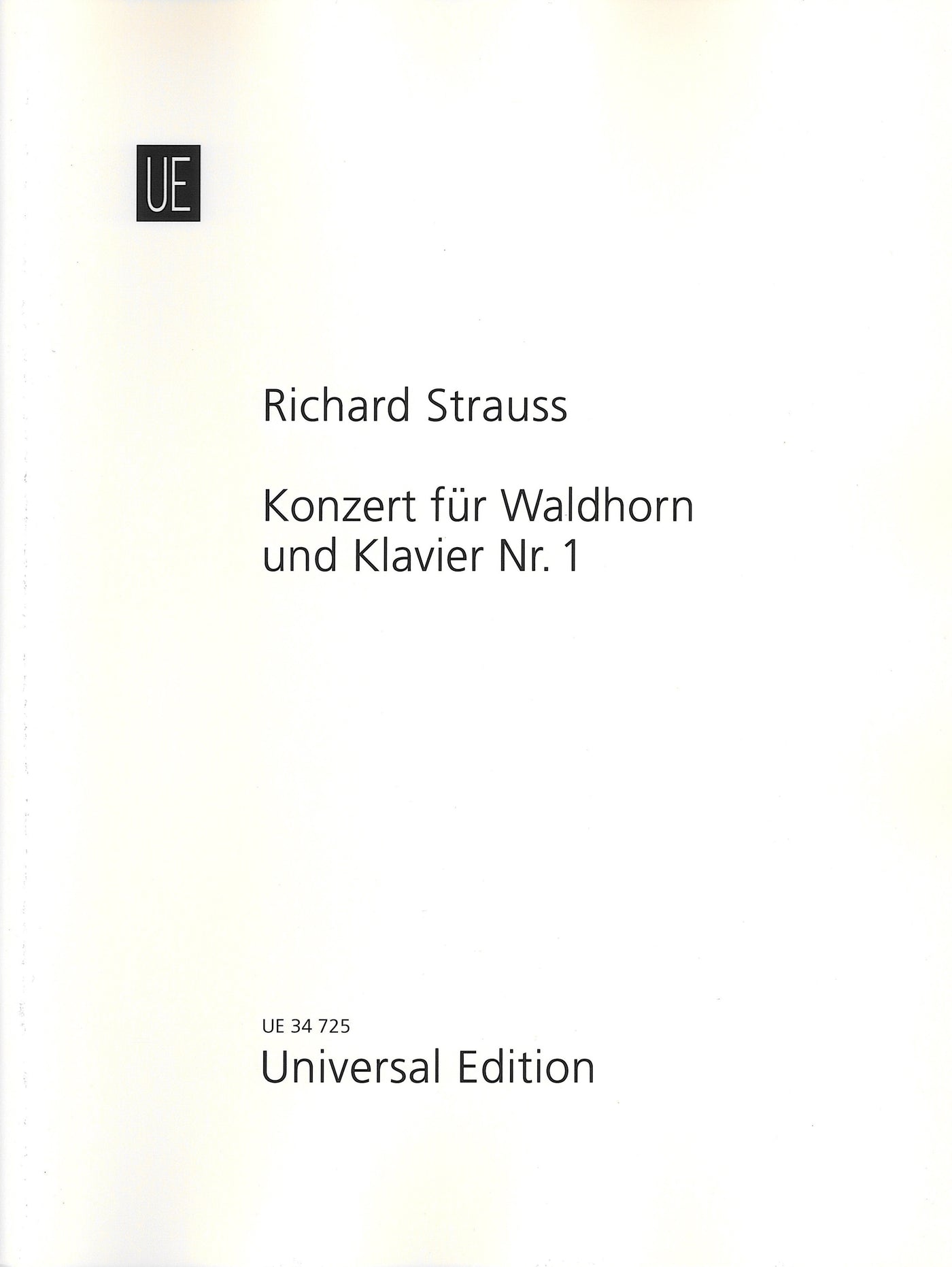 ホルン協奏曲 第1番 変ホ長調 Op.11（ホルンソロ）／Konzert fur Waldhorn und Klavier No. 1 in Es-Dur