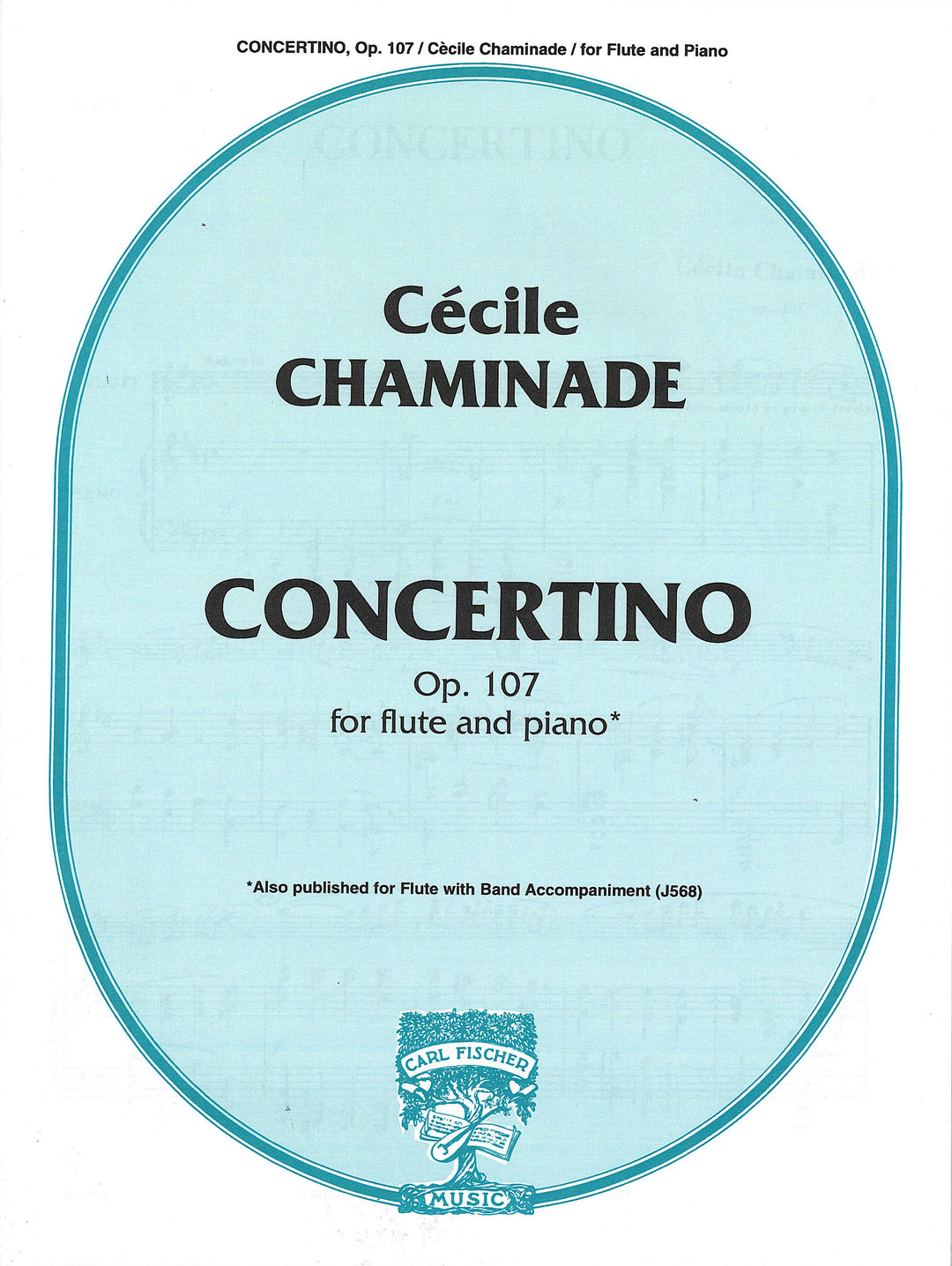 フルートのためのコンチェルティーノ 作品107（フルートソロ