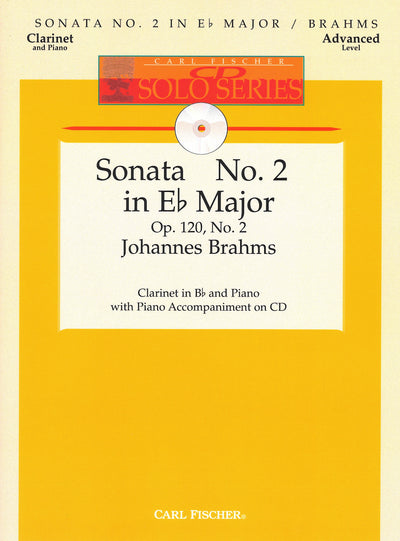 クラリネット・ソナタ 第2番 変ホ長調 Op.120-2（クラリネットソロ）／Clarinet Sonata No. 2 in Eb Major Op. 120 No. 2