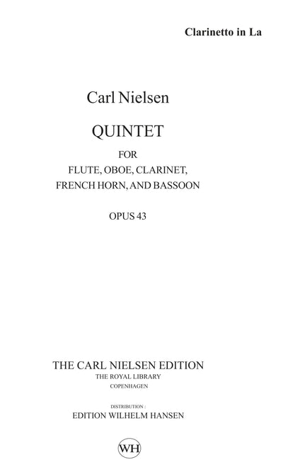 Wind Quintet Op. 43 (Woodwinnd Quintet/Parts)